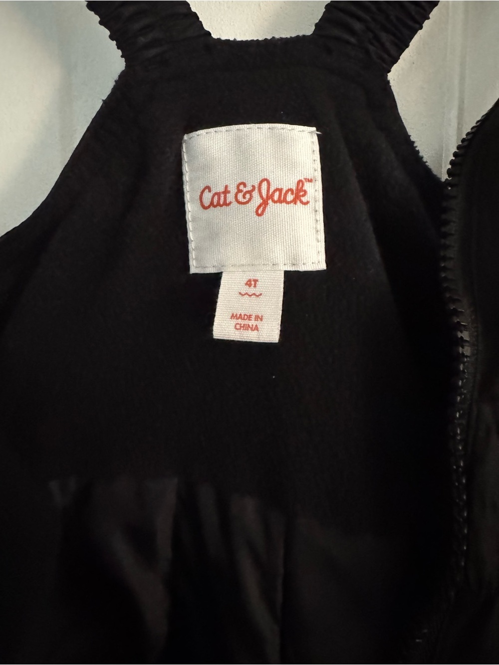 Cat & Jack Black Kids Snow Overalls - Picture 3 of 4